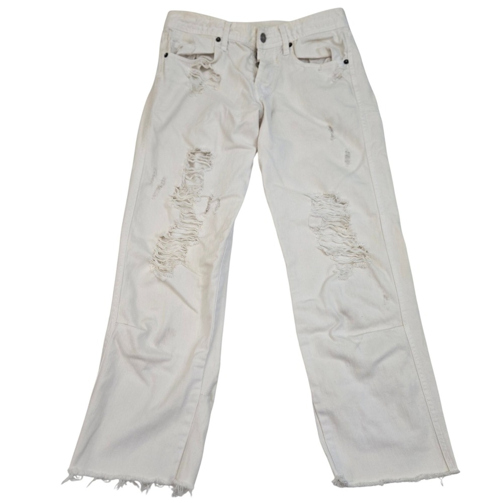 sass‎ & bide 25 THRAHSED Boyfriend Jeans Made in Australia Raw Hem 28x26